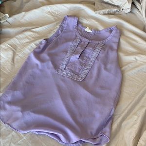 Purple chiffon Everly Top